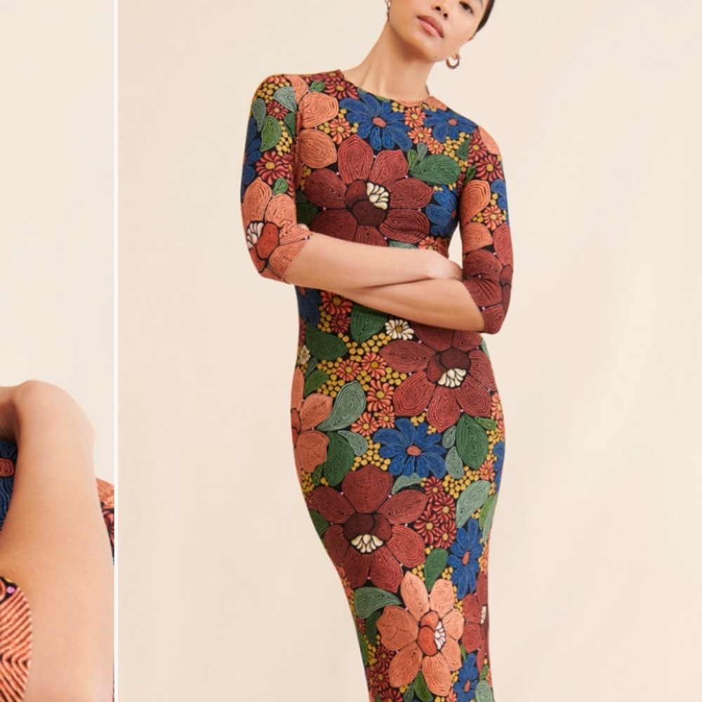 FARM Rio Vibrant Floral Midi Dress
